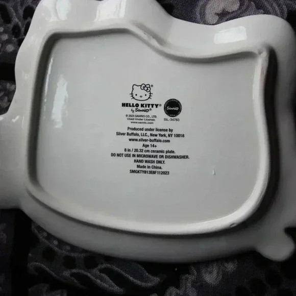 Hello Kitty Sanrio Jewelry Tray/Decorative Plate Gold Bow - Picture 5 of 7